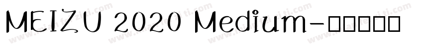 MEIZU 2020 Medium字体转换